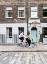 Couple on Brompton Bikes 