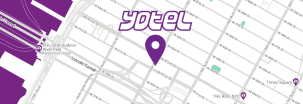A map of YOTEL New York Times Square in New York, USA