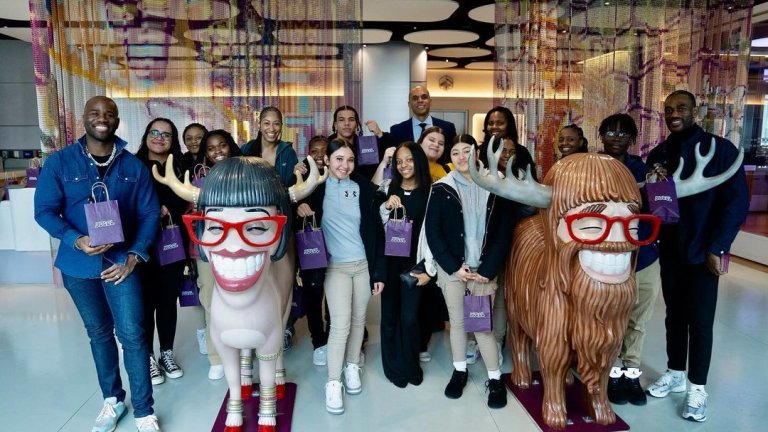 Group of students at YOTEL New York 